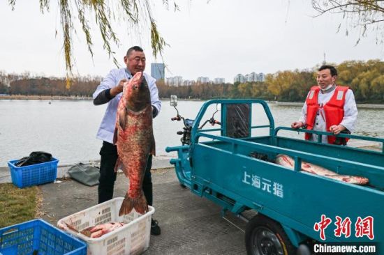 上海一大學校內捕1500斤魚 請師生免費吃