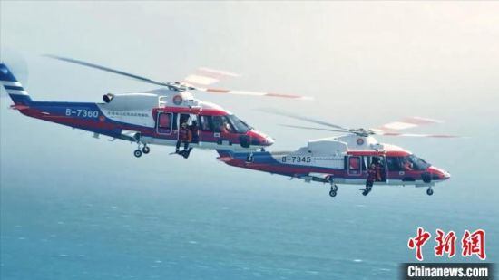 中国海上抢险打捞再添重器 船载直升机应急救援能力已形成