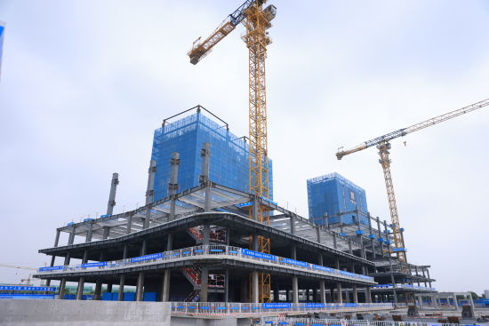 中建科工上海工业智能中心项目承办2023年上海市闵行区建设工程质量月综合
